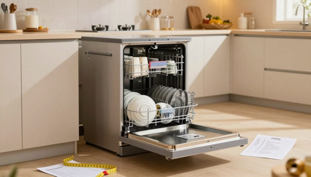 guia de compra de lava-louças medidas e capacidade